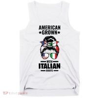 American Grown With Italian Roots Italian Tank Top thumb 0
