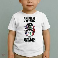 American Grown With Italian Roots Italian Toddler T-Shirt thumb 2