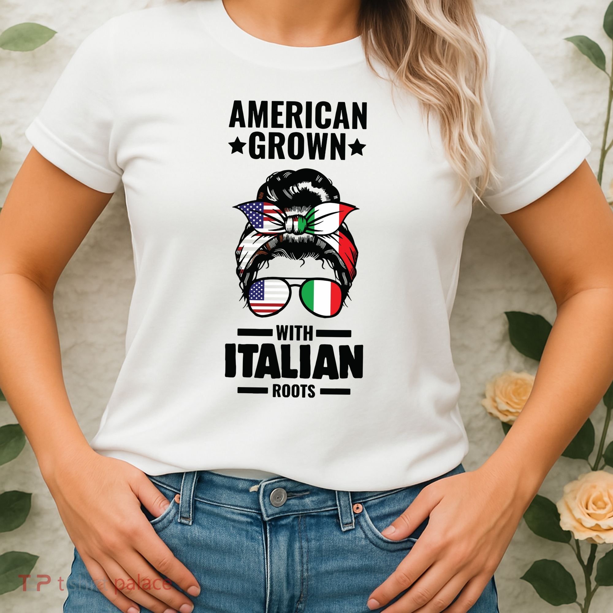 American Grown With Italian Roots Italian Women's T-Shirt