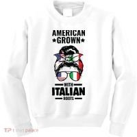 American Grown With Italian Roots Italian Kids Sweatshirt thumb 0