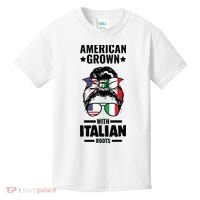 American Grown With Italian Roots Italian Kids T-Shirt thumb 0