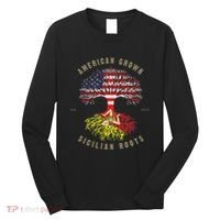 American Grown With Sicilian Roots Sicily Malta Long Sleeve Shirt thumb 0