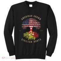 American Grown With Sicilian Roots Sicily Malta Sweatshirt thumb 0