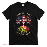 American Grown With Sicilian Roots Sicily Malta T-Shirt thumb 0