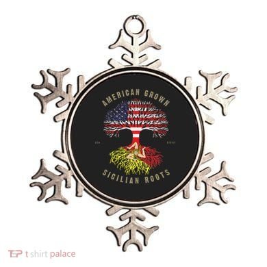 American Grown With Sicilian Roots Sicily Malta Ornament