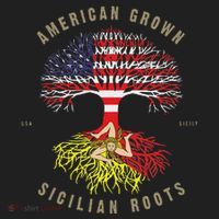 American Grown With Sicilian Roots Sicily Malta Golf Towel thumb 3