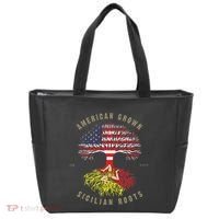 American Grown With Sicilian Roots Sicily Malta Tote Bag thumb 0