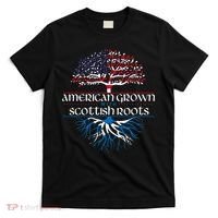 American Grown With Scottish Roots Scotland Pride Heritage T-Shirt thumb 0