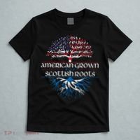 American Grown With Scottish Roots Scotland Pride Heritage T-Shirt thumb 5