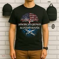 American Grown With Scottish Roots Scotland Pride Heritage T-Shirt thumb 6