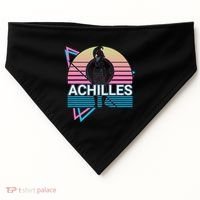 Achilles Greek Warrior Ancient Greek Mythology Retro USA-Made Doggie Bandana thumb 0