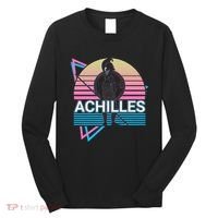 Achilles Greek Warrior Ancient Greek Mythology Retro Long Sleeve Shirt thumb 0