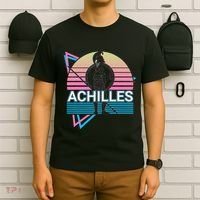Achilles Greek Warrior Ancient Greek Mythology Retro T-Shirt thumb 6