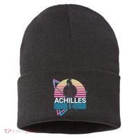 Achilles Greek Warrior Ancient Greek Mythology Retro Sustainable Knit Beanie thumb 0