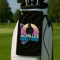 Achilles Greek Warrior Ancient Greek Mythology Retro Golf Towel thumb 2