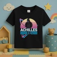 Achilles Greek Warrior Ancient Greek Mythology Retro Toddler T-Shirt thumb 3