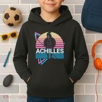 Achilles Greek Warrior Ancient Greek Mythology Retro Kids Hoodie thumb 2