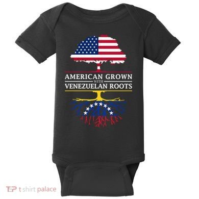American Grown With Venezuelan Roots Baby Bodysuit