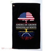 American Grown With Venezuelan Roots Golf Towel thumb 0