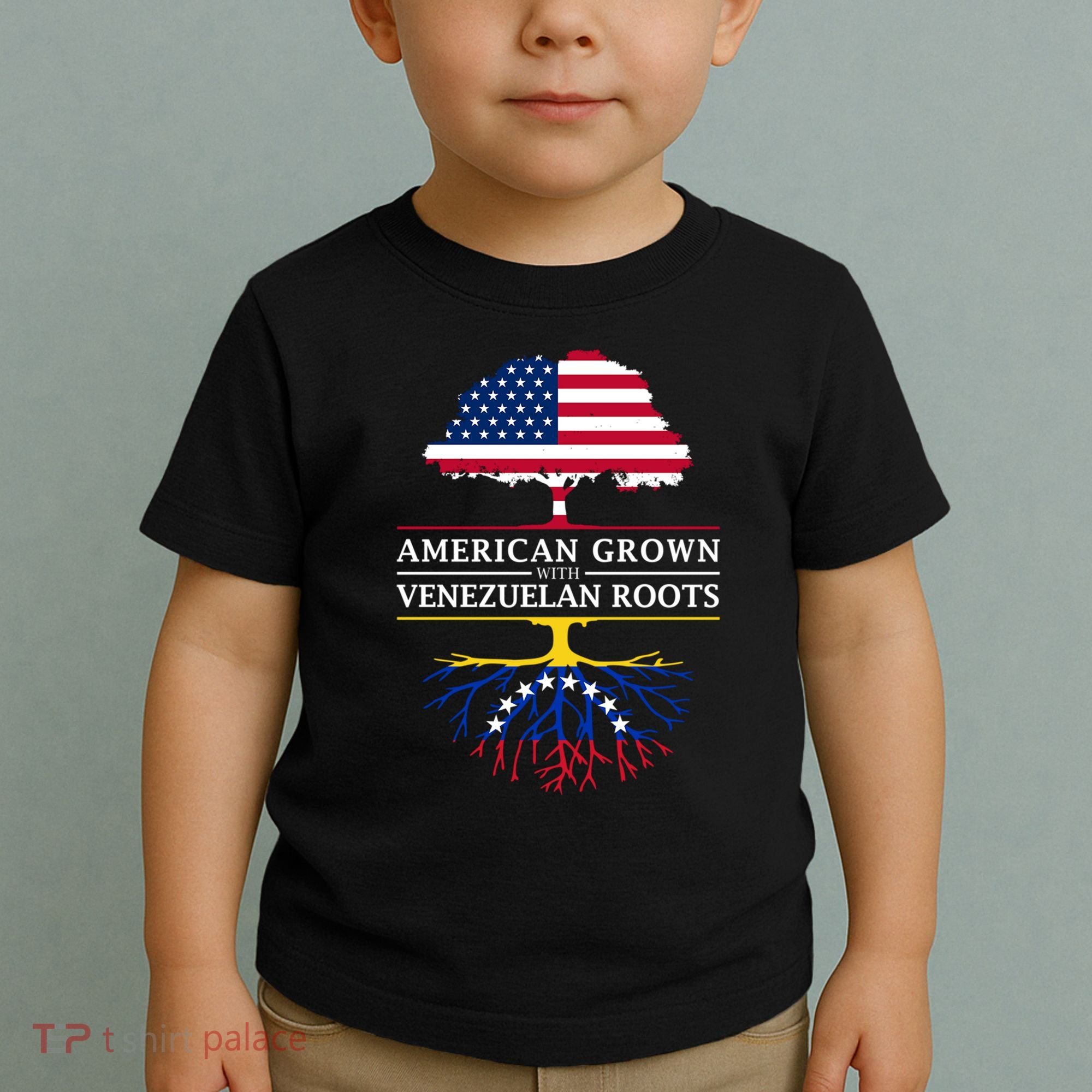 American Grown With Venezuelan Roots Toddler T-Shirt