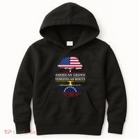 American Grown With Venezuelan Roots Kids Hoodie thumb 0