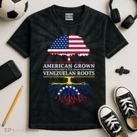 American Grown With Venezuelan Roots Kids Tie-Dye T-Shirt thumb 2