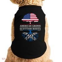 American Grown With Scottish Roots Gift Scotland Gift Doggie Tank thumb 0