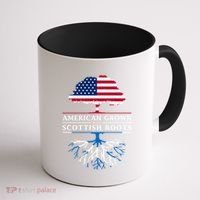 American Grown With Scottish Roots Gift Scotland Gift Coffee Mug thumb 1
