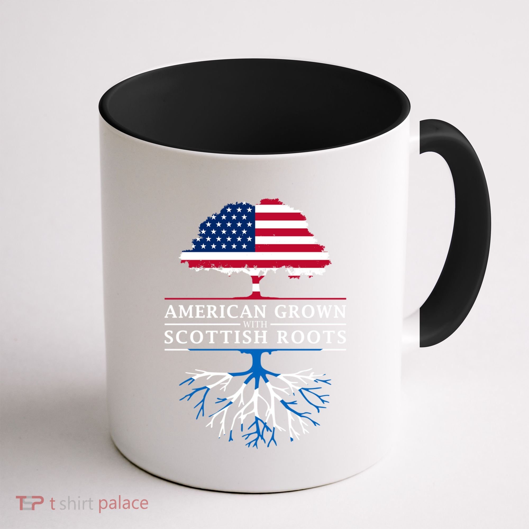 American Grown With Scottish Roots Gift Scotland Gift Coffee Mug