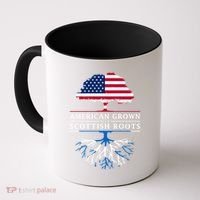 American Grown With Scottish Roots Gift Scotland Gift Coffee Mug thumb 0