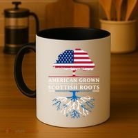 American Grown With Scottish Roots Gift Scotland Gift Coffee Mug thumb 4