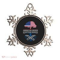 American Grown With Scottish Roots Gift Scotland Gift Ornament thumb 0