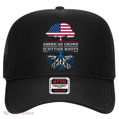 American Grown With Scottish Roots Gift Scotland Gift Hat