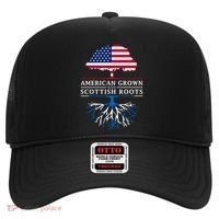 American Grown With Scottish Roots Gift Scotland Gift Hat thumb 0