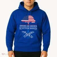 American Grown With Scottish Roots Gift Scotland Gift Hoodie thumb 2