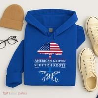 American Grown With Scottish Roots Gift Scotland Gift Hoodie thumb 4