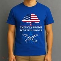 American Grown With Scottish Roots Gift Scotland Gift T-Shirt thumb 3