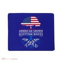 American Grown With Scottish Roots Gift Scotland Gift Mousepad thumb 0