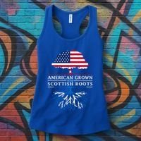 American Grown With Scottish Roots Gift Scotland Gift Women's Tank Top thumb 3