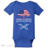 American Grown With Scottish Roots Gift Scotland Gift Baby Bodysuit thumb 0