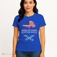 American Grown With Scottish Roots Gift Scotland Gift Women's T-Shirt thumb 4
