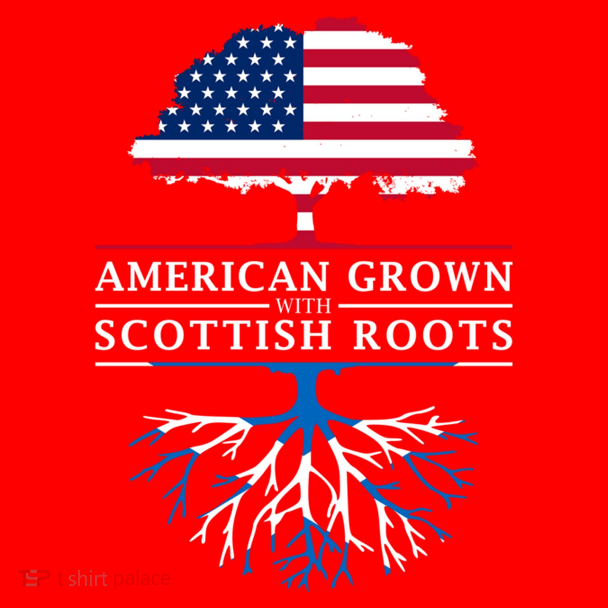 American Grown With Scottish Roots Gift Scotland Gift Santa Hat