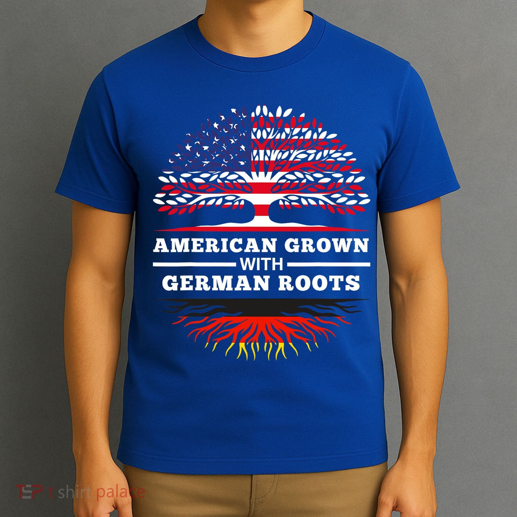 American Grown With German Roots Family Heritage Germany T-Shirt