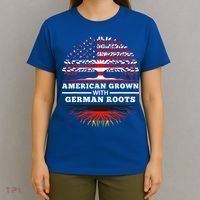 American Grown With German Roots Family Heritage Germany T-Shirt thumb 4