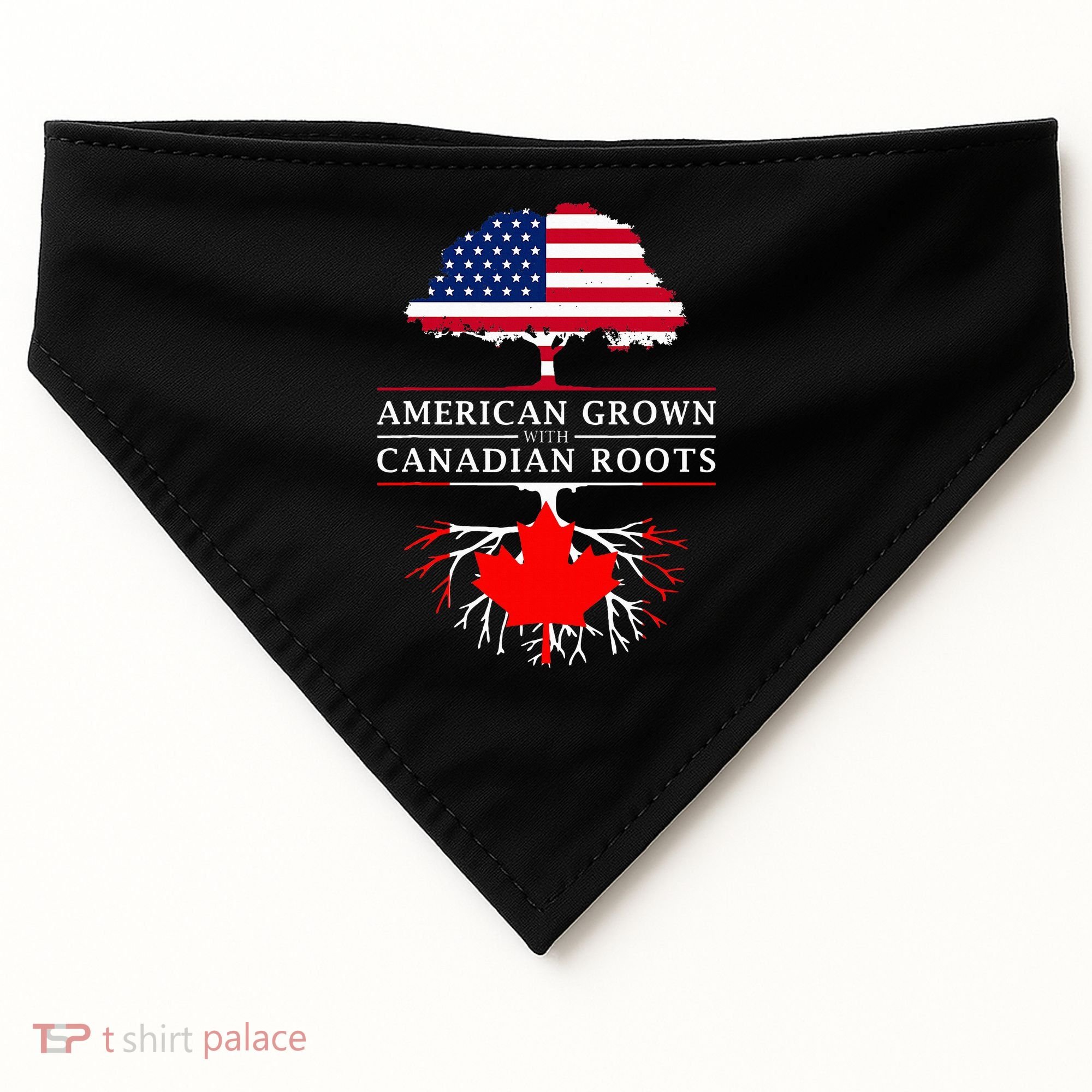 American Grown With Canadian Roots Canada USA-Made Doggie Bandana