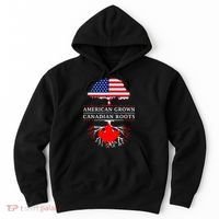 American Grown With Canadian Roots Canada Hoodie thumb 0
