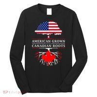 American Grown With Canadian Roots Canada Long Sleeve Shirt thumb 0