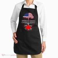 American Grown With Canadian Roots Canada Apron thumb 2