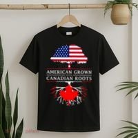 American Grown With Canadian Roots Canada T-Shirt thumb 2