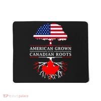 American Grown With Canadian Roots Canada Mousepad thumb 0